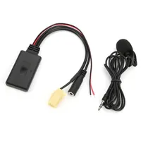 Untuk 50 Adaptor Kabel AUX 3.5Mm 2-Pin Mikrofon Pengganti Bebas Genggam Fiat 500/Grande Punto/Qubo/Fiorino Audio Mobil