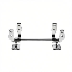 Bisagras universales para asiento de inodoro de 5 orificios, cromadas, 19,5 cm de longitud, para inodoros estándar - Product Image 3