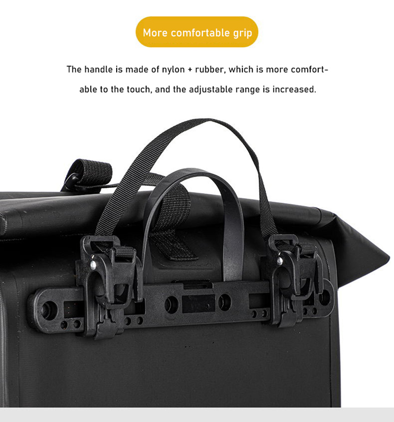 Ultra Durable High Capacity Multi-functional Bike Rear Bag Pannier Bag Motorcycle
