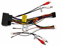 Boîtier décodeur CANBUS 16 broches, faisceau de câblage, conducteur en cuivre pur, isolation en PVC, compatible Volkswagen, câble AUX à grande prise, Android