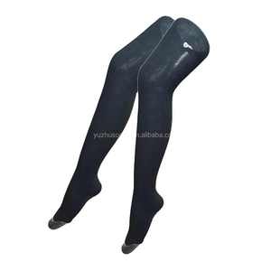 <span class=keywords><strong>Lot</strong></span> de chaussettes noires en crochet antidérapantes à talon cubain au-dessus du genou pour femmes, usage quotidien - Product Image 2