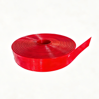 Tuyau plat en PVC transparent rouge haute pression de 3 pouces 6 bars, neuf, pour l'irrigation agricole, avec conception flexible anti-UV