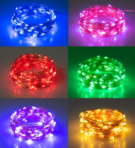 Hot bán ngoài trời trong nhà trang trí không thấm nước giáng sinh chuỗi ánh sáng <span class=keywords><strong>LED</strong></span> Dây đồng chuỗi ánh sáng với cắm - Product Image 4