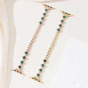 Nouveau Design <span class=keywords><strong>Bracelet</strong></span> <span class=keywords><strong>Bracelet</strong></span> pour Femmes Bling Diamant Bracelets de Montre en Métal pour <span class=keywords><strong>Apple</strong></span> 38/<span class=keywords><strong>40</strong></span>/41/42/44/45/49mm Bracelets de Montre Intelligente - Product Image 1