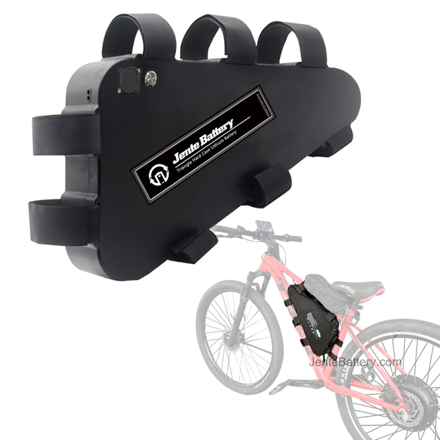 Triangle Ebike Battery Pack -48V/52V/72V Removable Triangle Battery (52V 21Ah/25Ah/30Ah, 72V 20Ah), BMS, Waterproof Mount