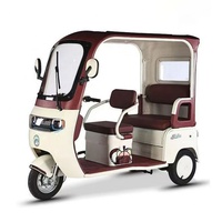 Nouveau tricycle électrique pour passagers, batterie au plomb-acide 60V, tricycle 1000W, siège double rangée, tricycle électrique fermé pour adultes