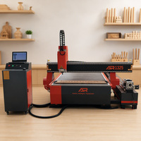 Routeur CNC multifonctionnel 4 axes 1325 avec broche 3,2 kW pour la gravure et la découpe de panneaux composites pour l'industrie publicitaire