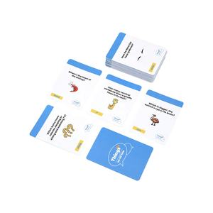 Cartes de jeu personnalisées en papier glacé 350 g/m² pour la famille, les couples, les <span class=keywords><strong>amis</strong></span>, avec des <span class=keywords><strong>questions</strong></span> et des réponses imprimées en couleur CMJN - Product Image 1