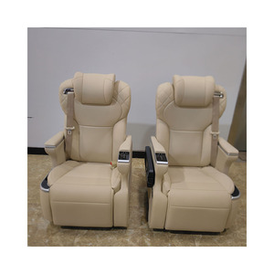 Siège de voiture électrique VIP de luxe modifié pour l'intérieur, avec plateau pliable pour la nourriture, pour <span class=keywords><strong>Toyota</strong></span> Fortuner <span class=keywords><strong>Alphard</strong></span>, en cuir Nappa, réglable - Product Image 1