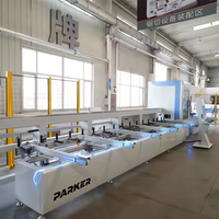 Centro de Corte CNC para Perfiles de Puertas y Ventanas de Aluminio, Totalmente Automático, Controlado por PLC, 380V 3x3.0kW, Alto Nivel de Seguridad