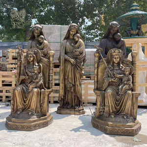 Iglesia tamaño real Metal cristiano religioso sentado mamá Virgen María estatua latón bronce madre María estatuas para la venta - Product Image 2