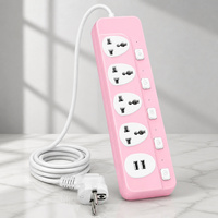 Prise de courant multifonctionnelle pour usage industriel personnalisé, 4 prises, 2 ports USB-A, pour l'Asie du Sud-Est, Thaïlande et Cambodge