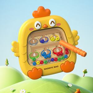 Pizarra Magnética de Doble Cara con Diseño de <span class=keywords><strong>Pollo</strong></span> y Cangrejo, Juguete Educativo <span class=keywords><strong>para</strong></span> Niños de 4 a 6 Años, en Caja de Color - Product Image 3