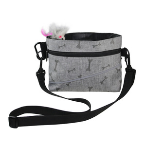 Bolsa para premios de entrenamiento para perros con tira reflectante, impermeable, de poliéster, para exteriores, para pasear y entrenar perros. - Product Image 1