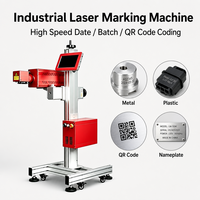 Machine de codage laser CO2 30W avec écran tactile de 10 pouces, tête de numérisation rotative à 360 degrés, conception de refroidissement par air