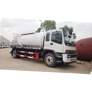 รถบรรทุกถังดูดสิ่งปฏิกูลแบบรวม 1suzu Ftr 205 แรงม้า (ถังน้ำสะอาด 4000 ลิตร, ถังน้ำเสีย 4000 ลิตร) ปั๊มสุญญากาศ Jurop - Product Image 3