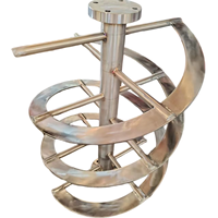 Machine de mélange de poudre sèche à haute efficacité avec boîte de vitesses, agitateur à double ruban en acier inoxydable de taille personnalisée