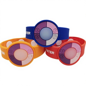 UV Test Bracelet UV Discoloration Hand <b>Strap</b> Children's Watch Silicone Soft Cartoon <b>Wrist</b> <b>Strap</b> BJ005 Ultraviolet Reminder - Product Image 1