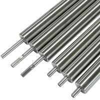 Composant d'équipement industriel 316 #   Rouleau miroir en acier inoxydable, rouleau supérieur en acier, roue de blocage d'eau