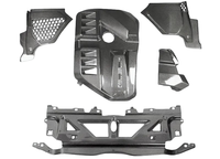 M3 G80 M4 G82 G83 S58 Kit de couverture de batterie de garniture de couvercle de moteur en fibre de carbone sèche pour BMW G80 G82 G83