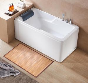 שטיח אמבטיה יוקרתי נגד החלקה מבמבוק, ידידותי לסביבה, שטיח רצפה למקלחת, דוגמה אחידה, קלאסי מודרני טבעי, נגד החלקה לבית ולמלון - Product Image 3