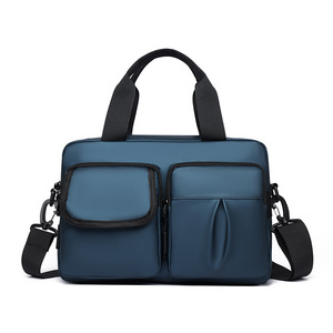 Nouvelle sacoche bandoulière polyvalente en cuir véritable pour homme, grande capacité, décontractée, simple, pour voyage et affaires - Product Image 2