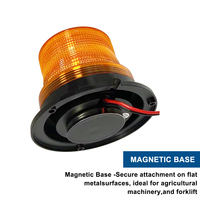 Nouvelle lampe de signalisation LED promotionnelle DC10-110V IP67 24W à base magnétique fixe et fixation par vis certifiée CE ROHS UKCA ECE pour chariot élévateur