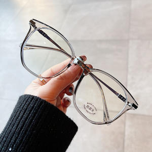 Monture de lunettes Qianai TR90 ovale à monture complète, verres PC anti-lumière bleue, unisexe, taille moyenne, fabriqué en Chine - Product Image 4