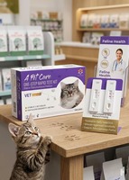 Tarjeta de Tipificación Sanguínea Felina Rápida, Kit de Prueba de Grupo Sanguíneo para Gatos A, B, AB para Clínica Veterinaria