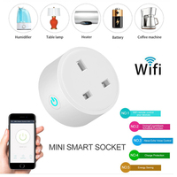Stop Kontak Pintar WiFi Mini Bulat 10A Satu Lubang, Kontrol Suara, Pengatur Waktu, Smart Plug untuk Rumah dan Apartemen di Inggris