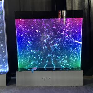Pantalla decorativa de pared con cascada de acrílico LED, separador de ambientes con burbujas de agua danzantes. - Product Image 6