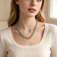 Collier en pierres précieuses naturelles, collier à fermoir à ressort 18k, collier en pierre naturelle, collier DIY, bijoux faits à la main, style bohème, cadeau pour femme