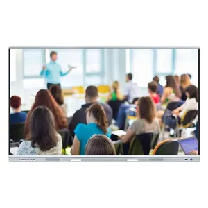 Bảng Điều Khiển Điện Tử Màn Hình Cảm Ứng 20 Điểm 75 Inch Bán Sỉ Từ Nhà Máy LT Bảng Tương Tác 4K Đa Phương Tiện Màn Hình Trắng