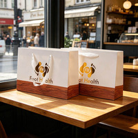 Sacs de shopping pliables personnalisés de style boîte, sacs cadeaux imprimés de luxe, sacs d'emballage cadeau multi-usages pour usage quotidien et professionnel
