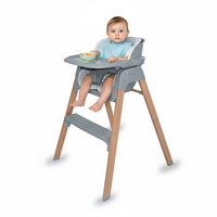Chaise haute pour bébé 4 en 1 Siège de salle à manger convertible pour bébé Siège rehausseur pour bébés et tout-petits Chaise d'alimentation pour bébé facile et sans outil