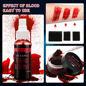 SFX maquillaje efectos especiales cicatrices falsas fiesta spray de <span class=keywords><strong>sangre</strong></span> falsa comestible gel de <span class=keywords><strong>sangre</strong></span> falsa <span class=keywords><strong>Halloween</strong></span> kit de maquillaje de <span class=keywords><strong>sangre</strong></span> falsa - Product Image 4