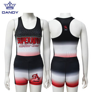 Dandy Sublimación personalizada Mujeres Niños Cheer Shorts y sujetador Ropa de práctica de porristas - Product Image 3