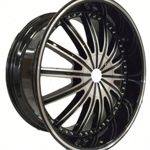 Jantes en alliage Flrocky Echo Concave Chrome 4X4, 20 et 22 pouces, Boss Black, pour SUV Ranger Rover Land Cruiser, pour MOZ <span class=keywords><strong>Alpine</strong></span> <span class=keywords><strong>R</strong></span> - Product Image 2