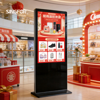 Pantalla Digital 4K de 75 Pulgadas para Señalización, Pantalla Publicitaria Grande HD para Interiores, Ideal para Centros Comerciales