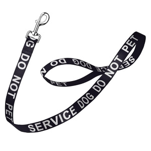 पालतू प्रशिक्षण काम करने वाली लीश चिकित्सा कुत्ते नायलॉन पट्टा छोटे मध्यम बड़े कुत्तों के लिए चिंतनशील अक्षरों के साथ मुद्रित - Product Image 1