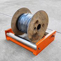 Soporte Portátil Plegable de Acero Galvanizado de Alta Resistencia para Bobinas de Cable, Soporte Ajustable para Cable de Fibra Óptica FTTH