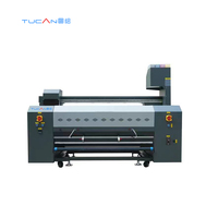 Haut de gamme grand Format numérique Textile impression drapeau Machine d'impression tissu imprimante i3200-A1 tête d'impression