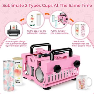 Best Sale Dual Tumbler Press Machine New Condition 20oz 30oz for Sublimation Blank Mug Can Ironing Equipment HY-CH2232 Double Tu - Product Image 3