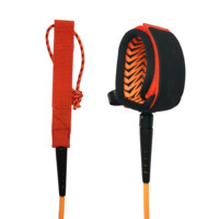 SR Surf personnalisé PVC logo droit planche de surf laisse allemand uréthane Surf laisse jambe corde surf laisse