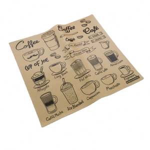 Empaque de Papel Biodegradable para Alimentos, Impreso, para Sándwiches, Hamburguesas, Pollo Frito y Pasteles, Libre de PFAS - Product Image 1