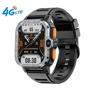 Shenzhen 4G Android Smart Watches Front+Side Dual Camera Real-Time Heart Rate Outdoor Sport PGD Smartwatch With Sim Card Support