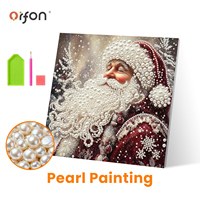 Kit de Peinture Diamant 5D DIY en Gros d'Usine, Motif Père Noël Vintage, Art Perlé Fait Main, Décoration Murale Maison, Conception Personnalisée OEM