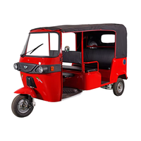 2024 nouveauté ouvert 3 roues pousse-pousse 7 places électrique passager Tricycle Tuk Tuk Taxi 1000W puissance 400kg
