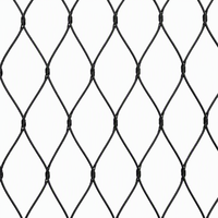 Filet de protection en treillis métallique en acier inoxydable 304 à oxyde noir, haute résistance, flexible, pour jardin, zoo, volière, fabriqué en Chine