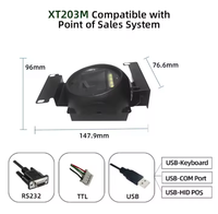 Lecteur de code QR programmable XT203BM XTIOT Module de code-barres RS232